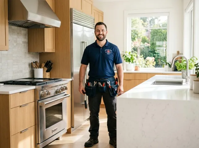 Appliance Repair Hero technician in a Altamonte Springs, FL kitchen after an appliance repair